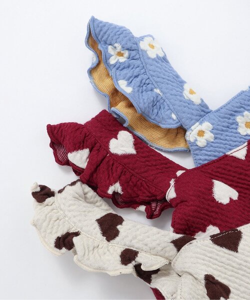 セットアップ 「ジュニア対応」ハート・フラワージャガードビスチェ＆フリルショートパンツセット キッズ 子供服 女の子 | apres les cours | 19