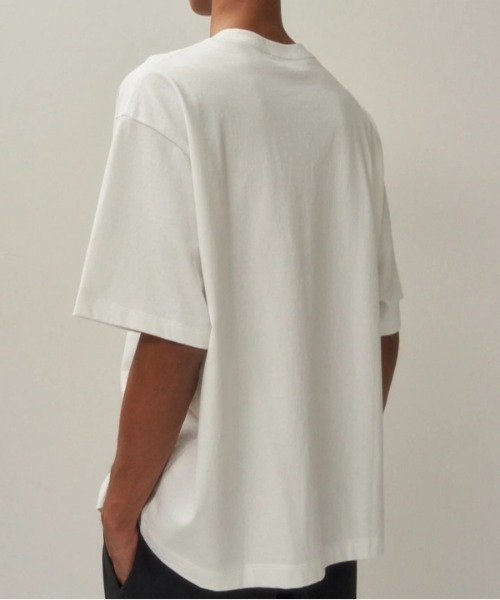 「ATON」 半袖Tシャツ 2 チャコールグレー メンズの画像