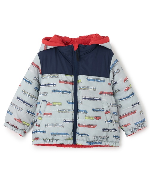 kladskap ブルゾン アウター 電車リバーシブル中わたブルゾン キッズ