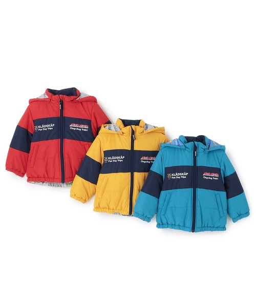 kladskap 乗り物リバーシブル中わたブルゾン 乗り物リバーシブル中わたブルゾン（ブルゾン/ジャンバー） | kladskap