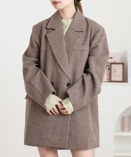 FUNALIVE（ファンアライブ） コート アウター チェック柄ダブル