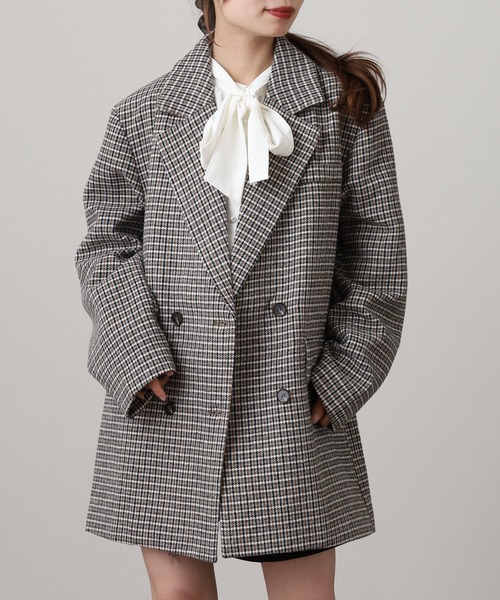 FUNALIVE（ファンアライブ） コート アウター チェック柄ダブル
