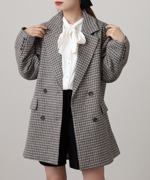 FUNALIVE（ファンアライブ） コート アウター チェック柄ダブル