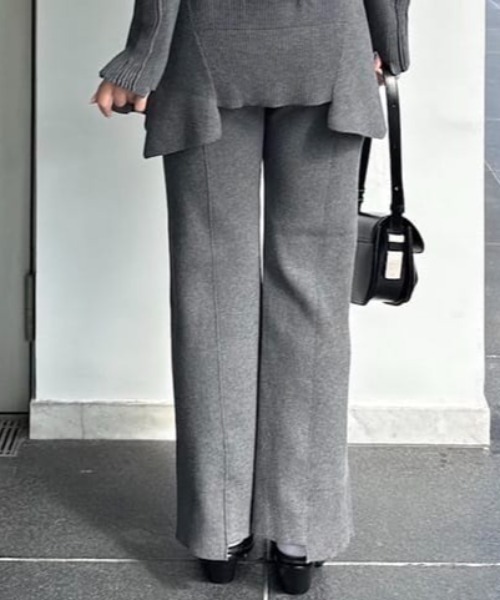 UN3D.（アンスリード） パンツ UN3D./アンスリード/PIN TUCK CENTER