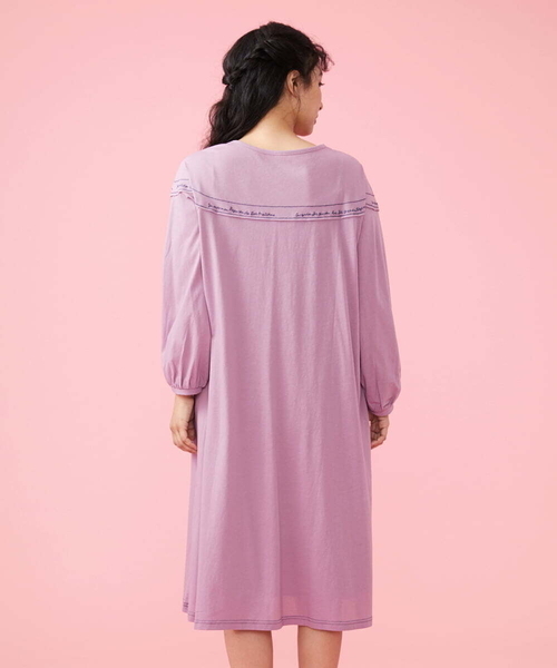 「Jocomomola」 長袖ワンピース 40 グリーン レディース_画像3