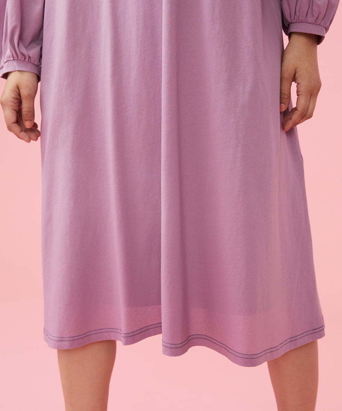 「Jocomomola」 長袖ワンピース 40 グリーン レディース_画像7