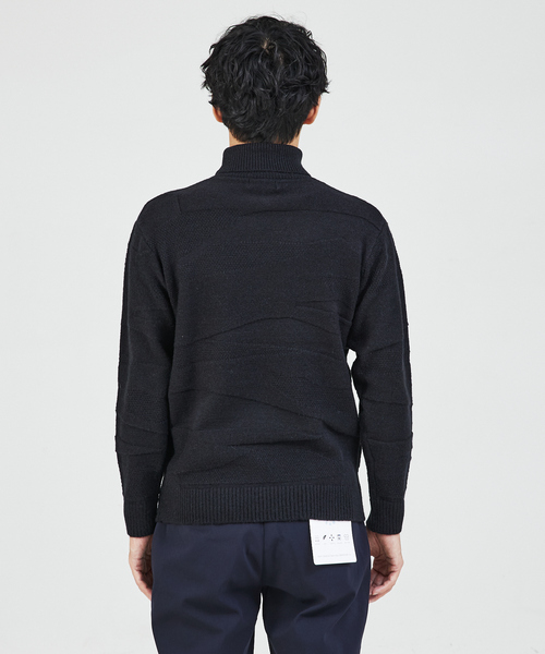 「ABAHOUSE GRAY」 長袖ニット 48 モカ メンズ_画像4