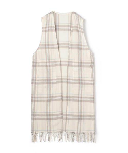 トゥモローランド　tomorrowland collection　ベスト TOMORROWLAND collection ベスト ジレ オーロラグレンチェック V