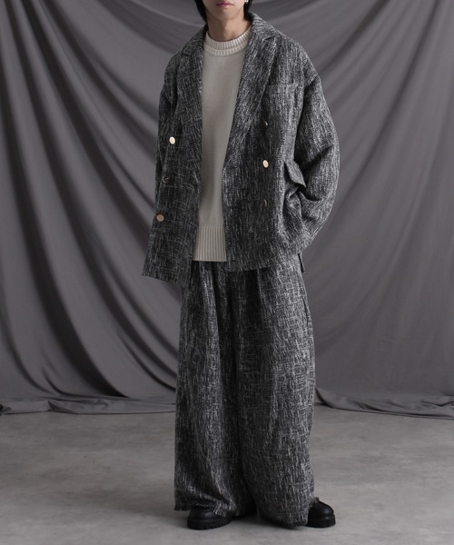 「welise」 スラックス M ライトグレー メンズ_画像3