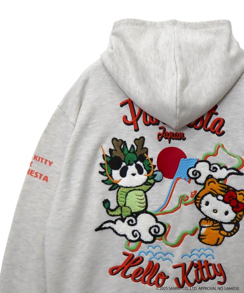 パーカー Hello Kitty×PANDIESTA なりきり龍虎フルジップパーカー(M2