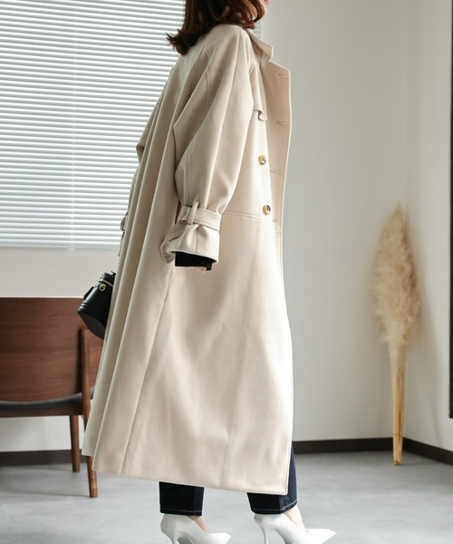 「sakishimatokyo」 トレンチコート FREE アイボリー レディース_画像8