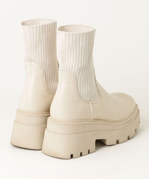 「R&E rosessence」 ショートブーツ M ベージュ レディース_画像2