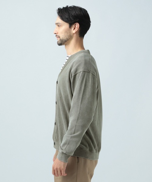 「BAYFLOW」 カーディガン LARGE チャコール メンズ_画像6