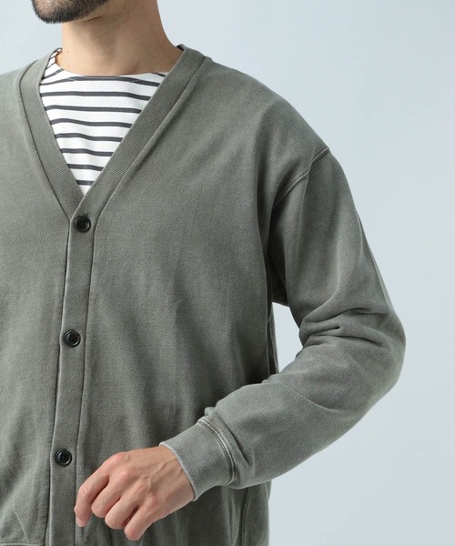 「BAYFLOW」 カーディガン LARGE チャコール メンズ_画像9