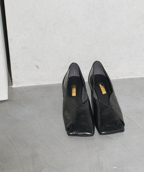 「GRISE」 フラットパンプス 22.5cm ブラック レディース_画像3