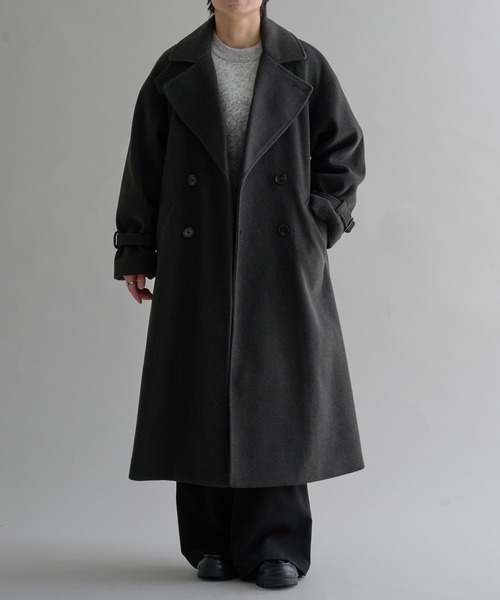 「epnok」 チェスターコート SMALL チャコールグレー メンズ_画像2