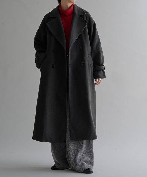 「epnok」 チェスターコート SMALL チャコールグレー メンズ_画像4