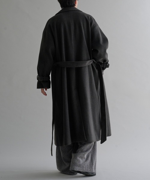 「epnok」 チェスターコート SMALL チャコールグレー メンズ_画像5