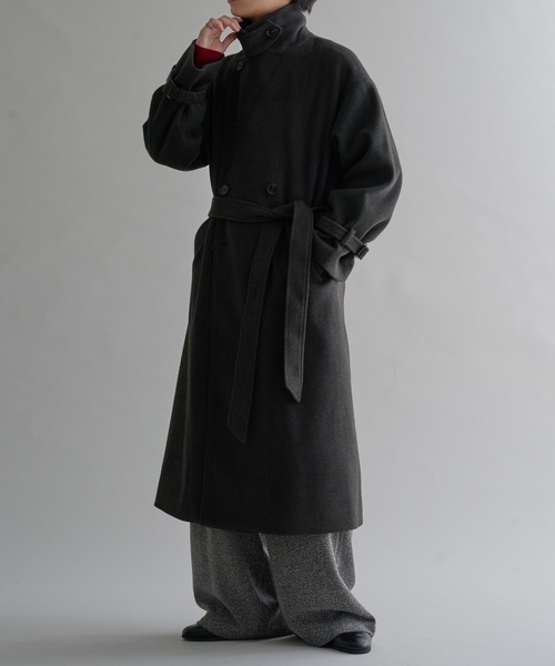 「epnok」 チェスターコート SMALL チャコールグレー メンズ_画像9