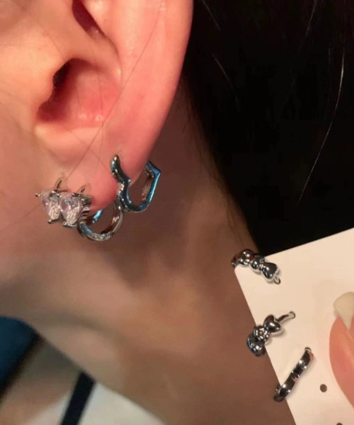 ピアス 「456754」フープ型ピアス6点セット(RZ) レディース メンズ