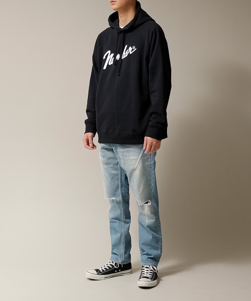 「NUMBER (N)INE」 プルオーバーパーカー 3 トップグレー メンズ_画像3