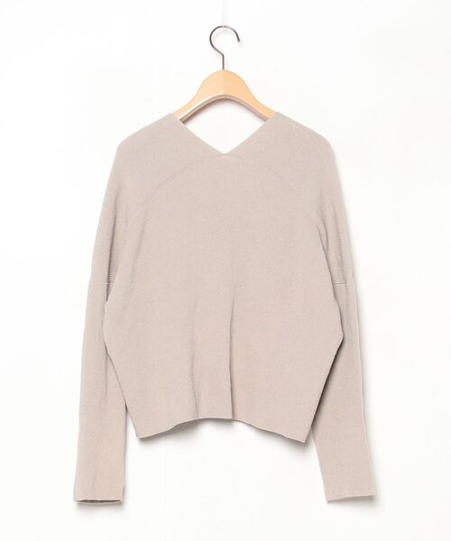 【新品タグ付】 evam eva エヴァムエヴァ コットンニットカーディガン evam eva（エヴァムエヴァ） ニットカーディガン - ベージュ