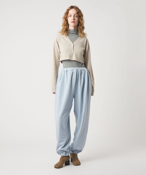 6 カーディガン 「6(ROKU)」ウールカシミヤ ショート カーディガン