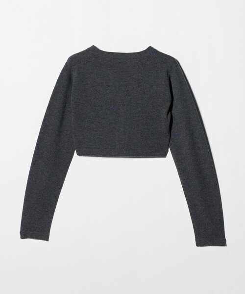 6 カーディガン 「6(ROKU)」ウールカシミヤ ショート カーディガン