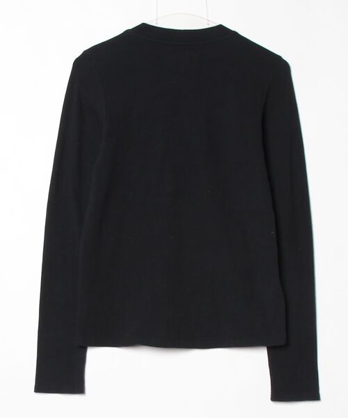 STUSSY」 ワンポイント長袖カットソー S ブラック レディース STUSSY 