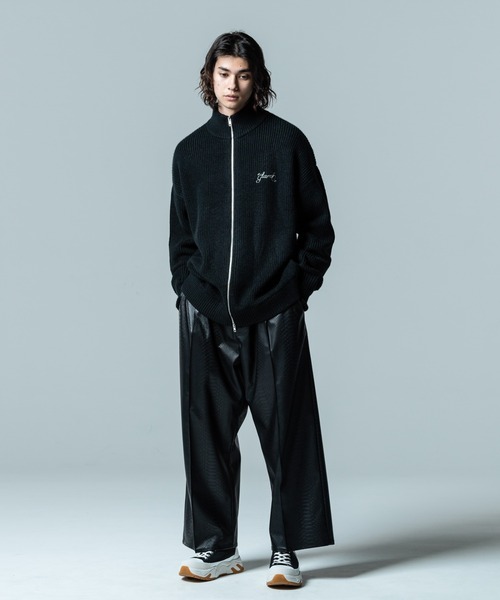 「glamb」 ニットカーディガン L ブラック メンズ_画像9