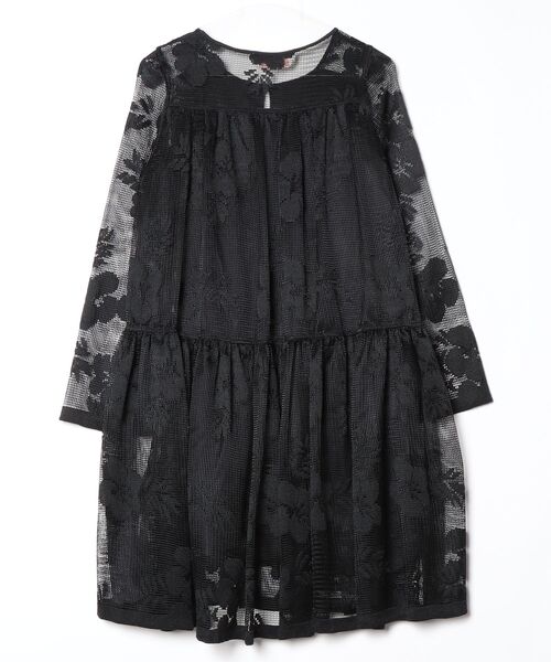 「SEE BY CHLOE」 レース長袖ワンピース 34 ブラック レディース_画像2