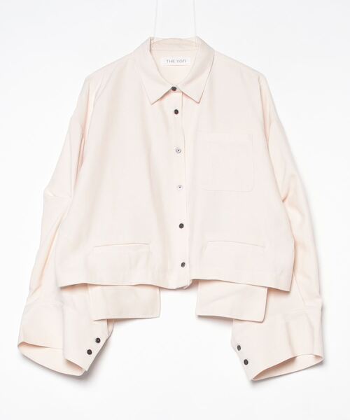 「THE YOn」 長袖シャツ FREE アイボリー レディース_画像2
