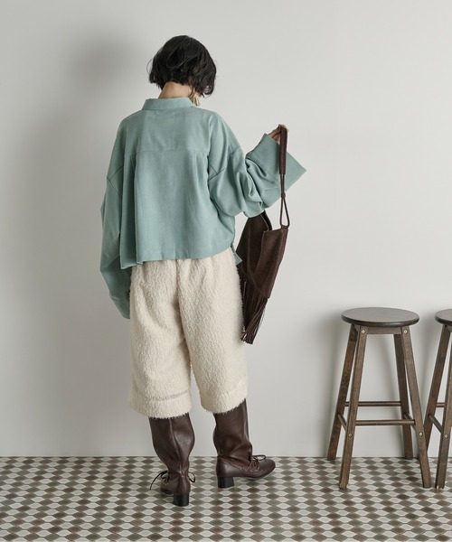 「THE YOn」 長袖シャツ FREE アイボリー レディース_画像6