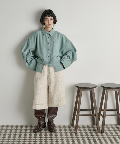 「THE YOn」 長袖シャツ FREE アイボリー レディース_画像8