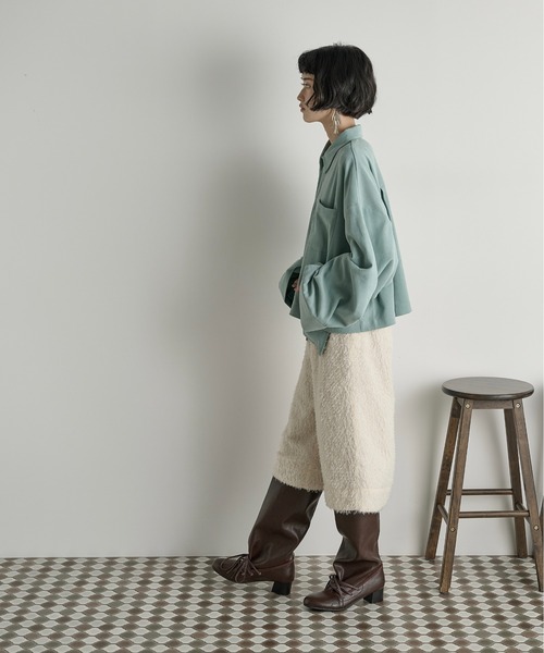 「THE YOn」 長袖シャツ FREE アイボリー レディース_画像9