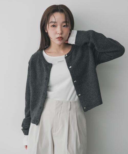SENSE OF PLACE by URBAN RESEARCH カーディガン 「洗濯可」メタル