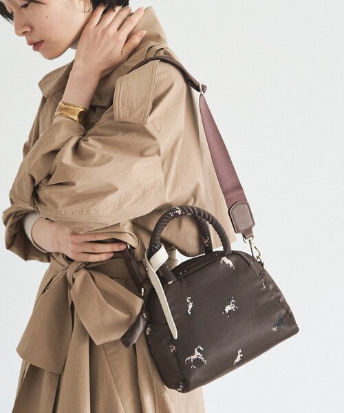 【極美品】 ラシット ショルダーバッグ ハンドバッグ 2way ⭐️極美品⭐️ラシット russet ショルダーバッグ 2way ネイビー 赤