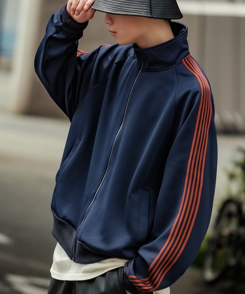 En serio TOKYO ジャージ ラインジャージトラックジャケット メンズ