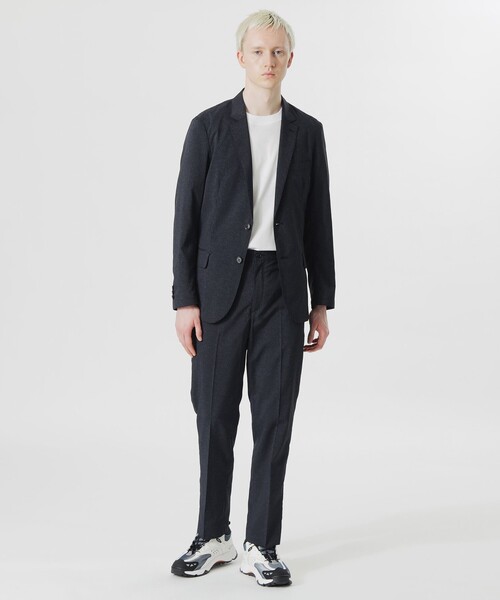 「LOVELESS」 スラックス M チャコールグレー メンズ_画像4