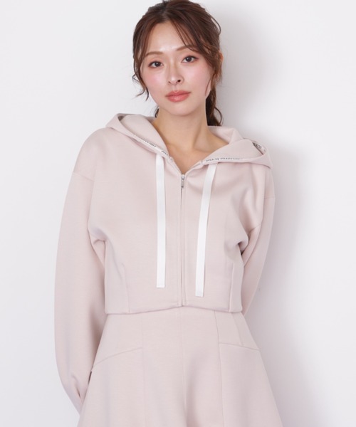 JILL by JILLSTUART - JlLL by JlLLSTUART   ショートパーカー JILL by JILL STUART（ジルバイジルスチュアート） パーカー ダイバー