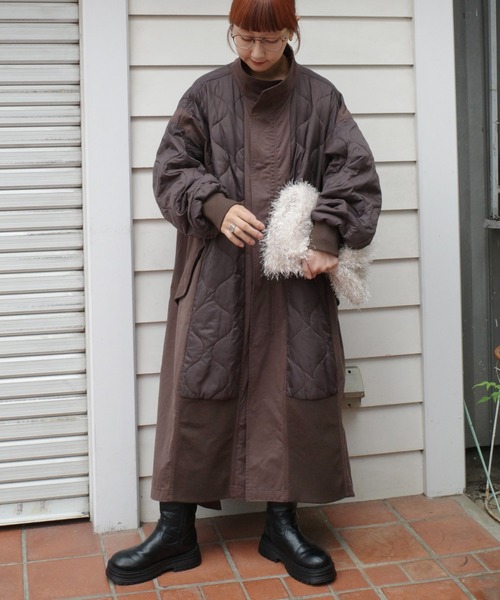 etsinta（エシンタ） コート ONE SIZE ブラウン レディース : ZOZOTOWN