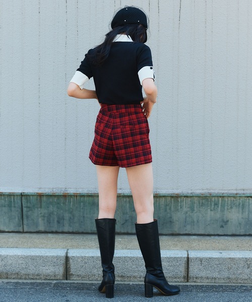 「Narcissus」 ショートパンツ FREE レッド レディース_画像3