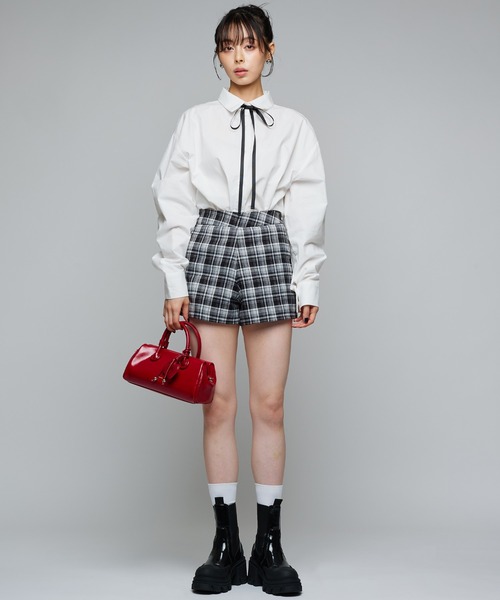 「Narcissus」 ショートパンツ FREE レッド レディース_画像4
