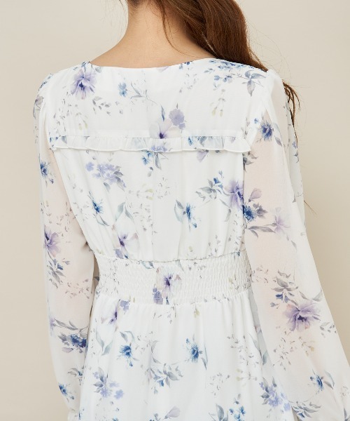 「WILLSELECTION」 長袖ワンピース MEDIUM グリーン レディース_画像2