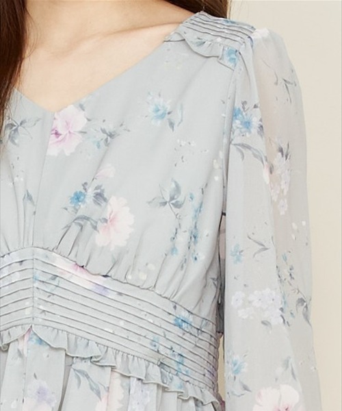 「WILLSELECTION」 長袖ワンピース MEDIUM グリーン レディース_画像3