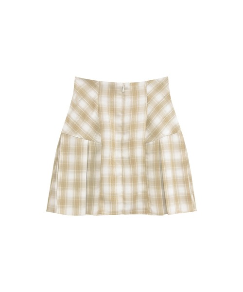 Rose Muse（ロゼミューズ） スカート Check pleats mini skirt