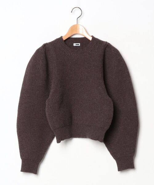 H BEAUTY&YOUTH UNITED ARROWS」 長袖ニット FREE モカ レディース H 