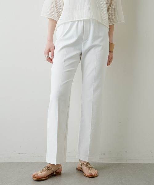 「Whim Gazette」 イージーパンツ 38 ベージュ レディース_画像2