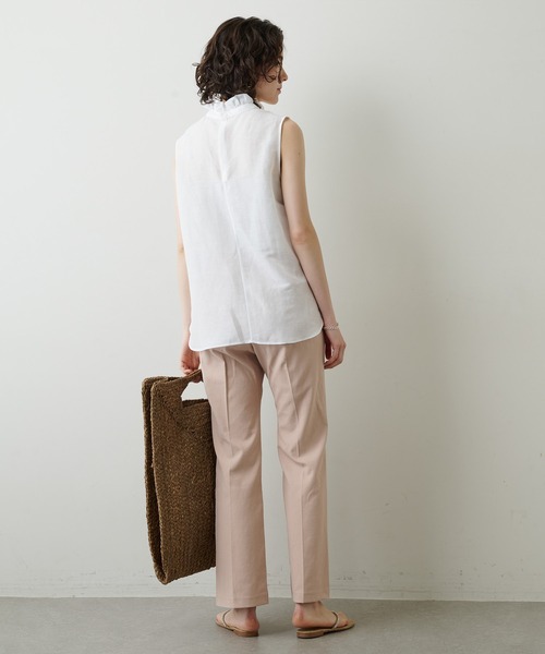 「Whim Gazette」 イージーパンツ 38 ベージュ レディース_画像3