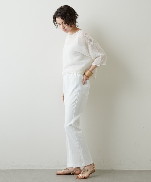 「Whim Gazette」 イージーパンツ 38 ベージュ レディース_画像5